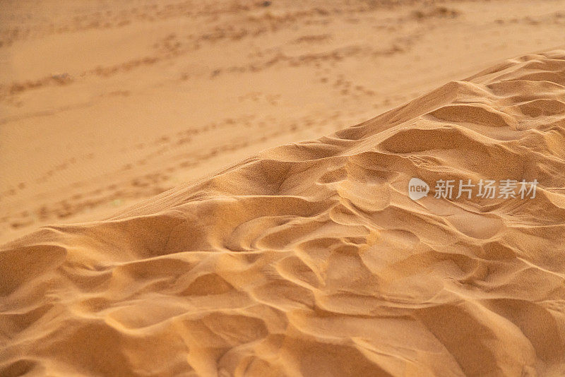 沙漠中的沙丘，Merzouga, Erg Chebbi，撒哈拉，摩洛哥